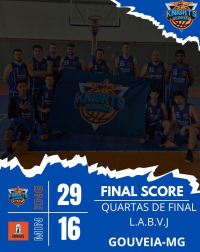 Equipe guanhanense Knights se classifica para as semifinais da Liga Amadora de Basquete do Vale do Jequitinhonha
