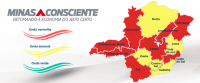 Macrorregi&atilde;o Centro regride novamente para a onda vermelha do Minas Consciente