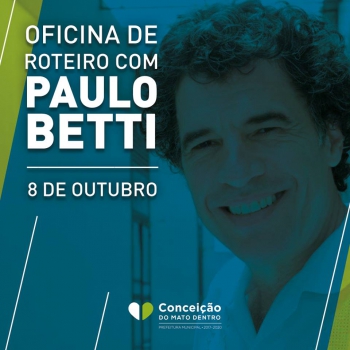 Município de Conceição do Mato Dentro vai oferecer oficina de roteiro gratuita com o ator global Paulo Betti
