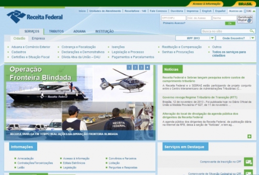 FRAUDES: Receita Federal alerta para sites falsos