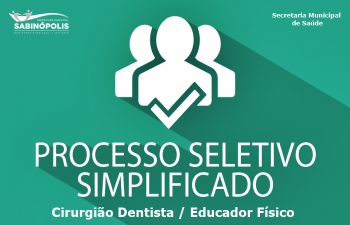 Sabinópolis realiza processo seletivo simplificado para contração temporária