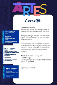 Encontro das Artes começa nesta quinta-feira (30) em Guanhães
