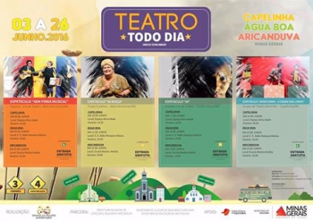 Água Boa recebe neste sábado mais um espetáculo da Edição do Teatro Todo Dia 2016
