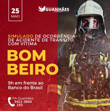 Corpo de Bombeiros fará simulado de ocorrência de acidente com vítima nesta quinta-feira em Guanhães
