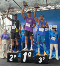 Atleta guanhanense Lucas Magno conquista primeiro lugar por categoria em sua primeira corrida do ano, em Coronel Fabriciano