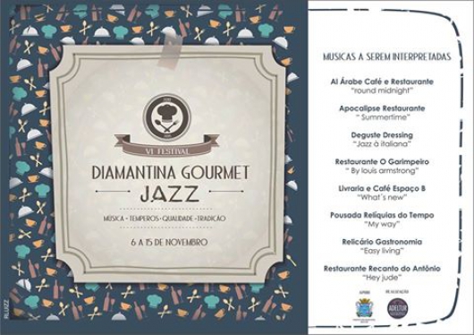 6ª Edição “Diamantina Gourmet” começa ao som do Jazz