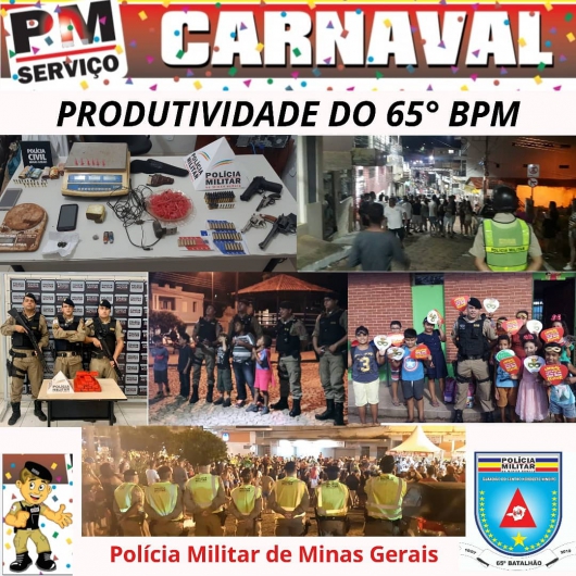 65° Batalhão de Polícia Militar divulga balanço do Carnaval 2020