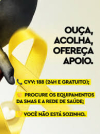 SETEMBRO AMARELO: Dia 10 de Setembro é o Dia Mundial de Prevenção ao Suicídio