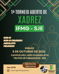 IFMG/SJE vai promover o 1&ordm; Torneio Aberto de Xadrez
