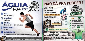 Associação Águia promove 1° Desafio de Mountain Bike da região e 2ª Edição da Corrida Águia Run