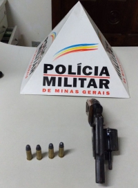 Polícia Militar apreende arma de fogo de após ocorrência envolvendo violência doméstica na zona rural de Ferros