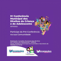 IV Conferência Municipal dos Direitos da Criança e do Adolescente acontece neste mês de novembro
