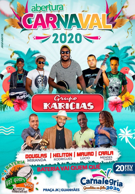 START NA FOLIA: Carnalegria 2020 tem início hoje na maior cidade da região Confira as atrações desta quinta a partir das 20h