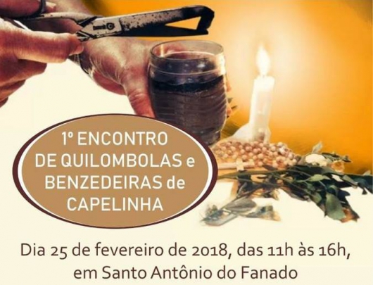 Capelinha vai realizar o I Encontro de Quilombolas e Benzedeiras da cidade