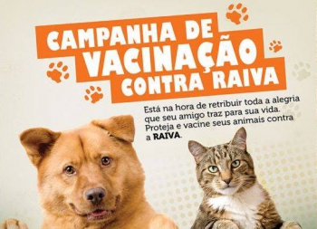 Termina amanhã, campanha de vacinação contra a raiva