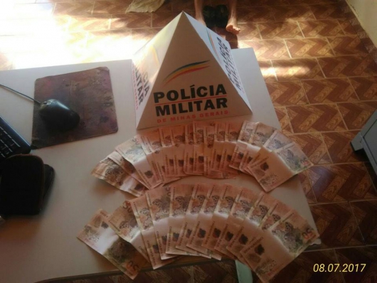 Polícia Militar apreende 30 cédulas falsas de R$ 50,00 em São Pedro do Suaçuí
