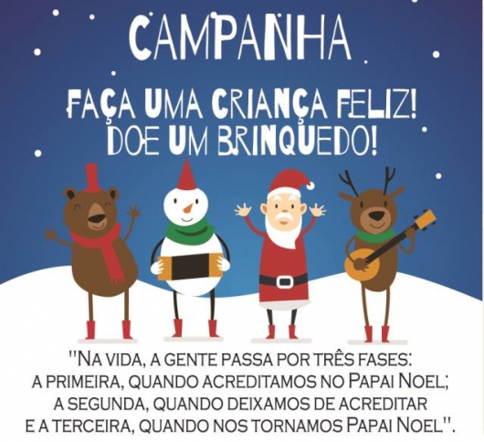 Rede Csf – Núcleo São João Evangelista lança a campanha &quot;Faça uma criança feliz! Doe um brinquedo”