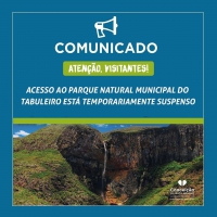Parque Natural Municipal do Tabuleiro em Conceição do Mato Dentro está com o funcionamento temporariamente suspenso