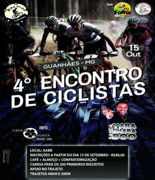4° Encontro de Ciclistas acontece no próximo final de semana em Guanhães
