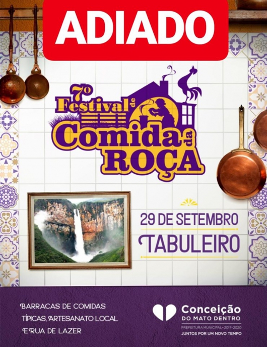 Conceição do Mato Dentro adia Festival de Comida de Roça