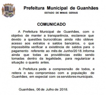 COMUNICADO