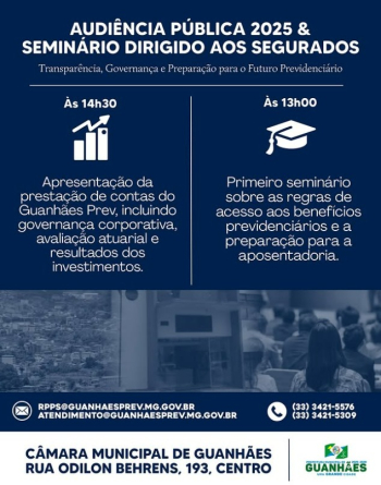 Guanhães Realiza Evento Essencial Sobre Previdência Hoje!