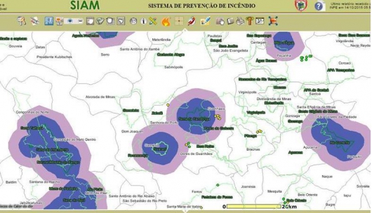 Parque Estadual Serra da Candonga alerta sobre focos de incêndio em Guanhães e região