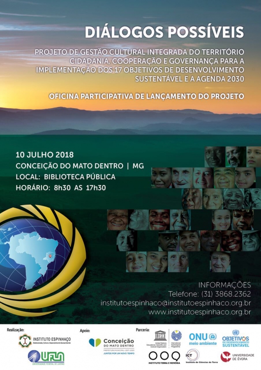 Conceição do Mato Dentro recebe evento “Diálogos Possíveis” nesta terça