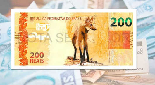 Nova cédula de R$ 200 entra em circulação nesta quarta-feira