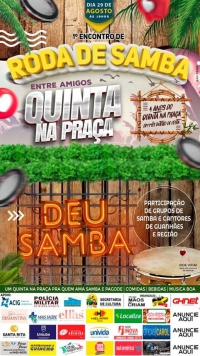 Hoje é dia de Quinta na Praça especial em comemoração aos 4 anos do evento! Confira o que vai rolar...