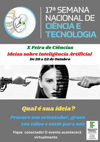 Inscrições para a X Feira de Ciências do IFMG SJE terminam neste domingo