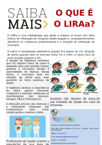 ALERTA: Primeiro LIRAa de 2019 aponta índice de 3,9%, o maior registrado em Guanhães