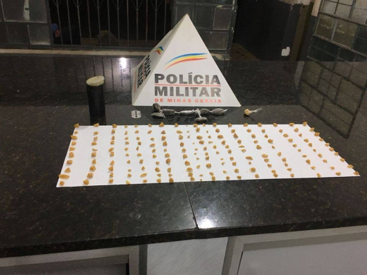 Polícia Militar prende autor de trafico de drogas em Diamantina