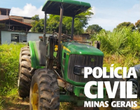 PCMG recupera trator roubado em Dores de Guanh&atilde;es