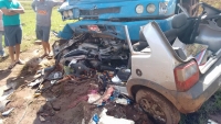 Acidente em Morro do Pilar envolvendo caminhão provoca a morte de casal