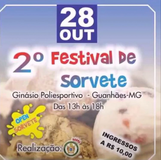 Festival de Sorvetes em prol dos pets de rua acontece neste domingo em Guanhães