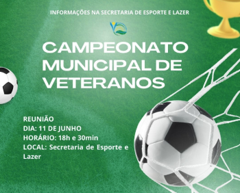 FUTEBOL AMADOR 2024: Vem aí o Campeonato Municipal de Veteranos em Guanhães