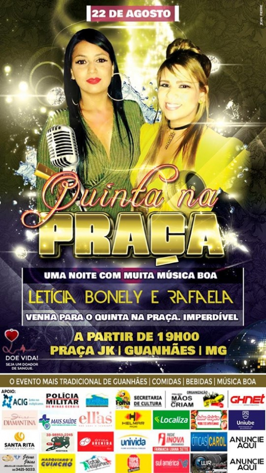 Hoje é dia de Quinta na Praça! Confira o que vai rolar...