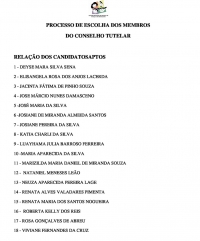 CMDCA divulga candidatos aptos à eleição do Conselho Tutelar em Guanhães