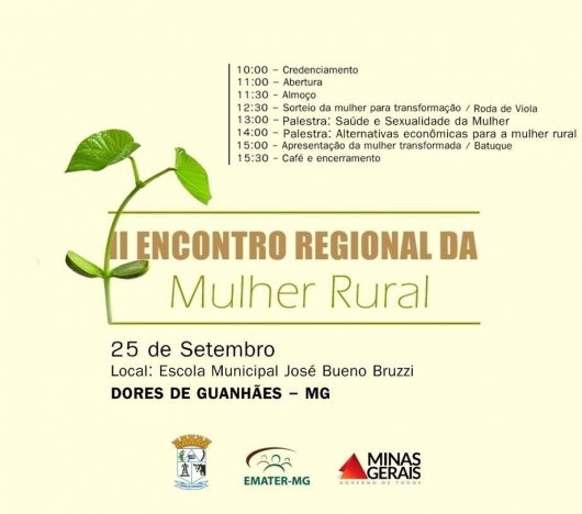 II Encontro Regional da Mulher Rural acontece em Dores de Guanhães