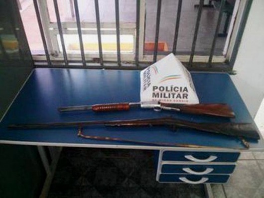 Polícia Ambiental realiza novas apreensões de armas de fogo em São João Evangelista