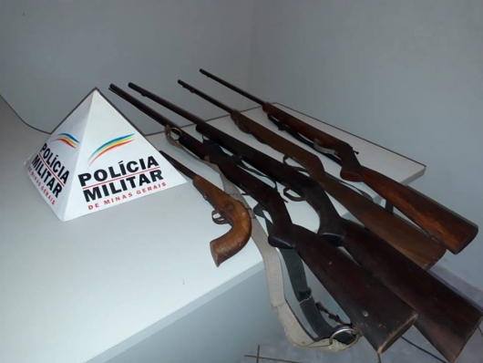 Polícia Militar apreende cinco armas de fogo em José Raydan