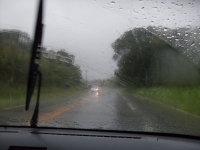 Chuva eleva risco nas estradas no feriadão de Semana Santa