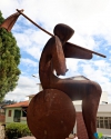 Monumento &ldquo;Homem do Mato Dentro&rdquo; do artista Paulo Virg&iacute;lio &eacute; restaurado em Concei&ccedil;&atilde;o do Mato Dentro
