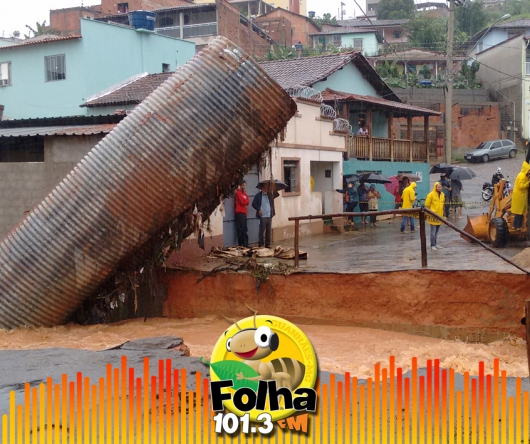 Chuvas: SAAE Guanhães comunica falta de água em alguns bairros da cidade, devido ao rompimento de uma adutora