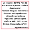 ONG Pets de Rua e Adoção Guanhães continua com os atendimentos suspensos por falta de recursos
