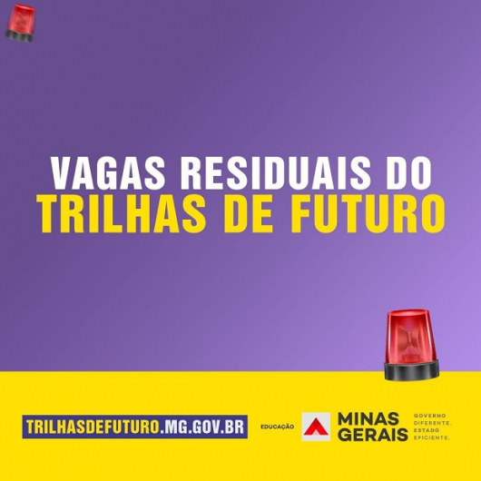 Trilhas de Futuro abre nova oportunidade para os interessados em uma das vagas residuais dos cursos técnicos gratuitos