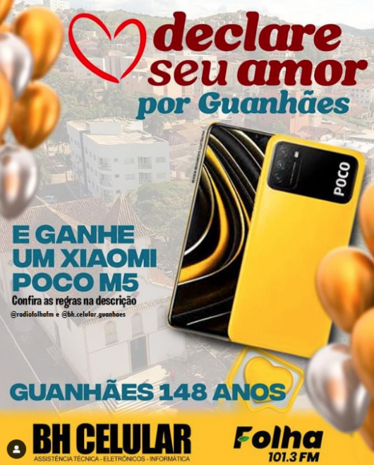 Neste Aniversário da Cidade, “Declare seu amor por Guanhães”!