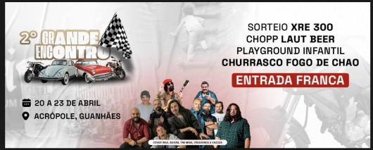 CHEGOU O GRANDE DIA! 2ª Edição do Grande Encontro de Carros Antigos e Motociclistas acontece a partir de hoje em Guanhães