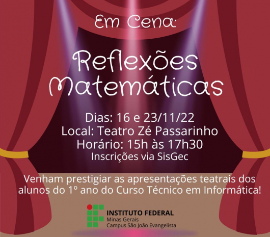 IFMG SJE vai realizar evento “Reflexões Matemáticas”